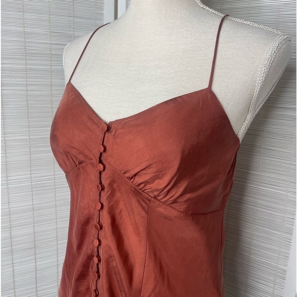 J. Crew Button Front Camisole Rust Size XS New with Tags - Picture 2 of 6